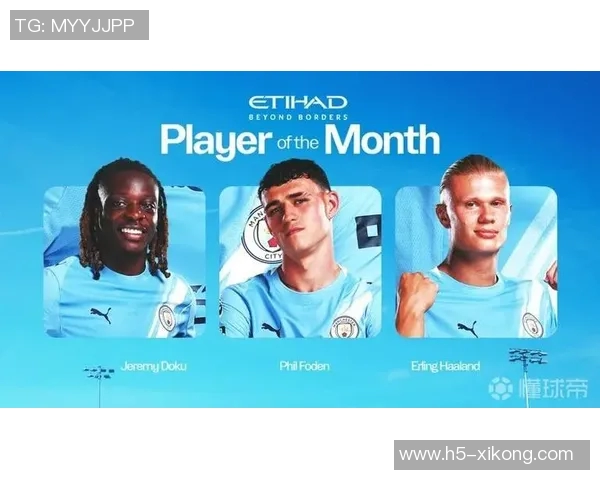 曼城九月最佳球员候选名单揭晓哈兰德多库福登争夺荣誉
